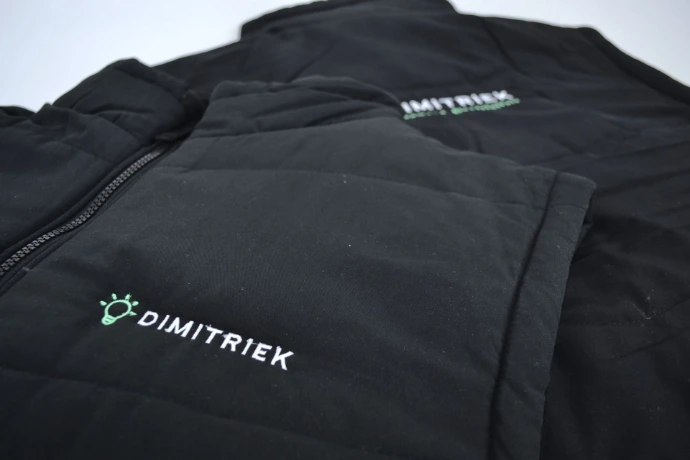 Bodywarmer met borduurwerk elektricien